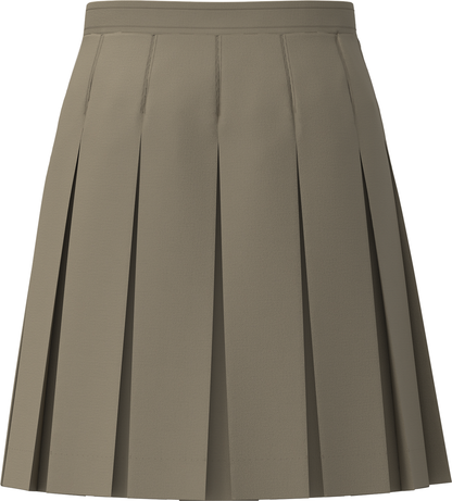 Stitched-Down Box Pleat Skirt