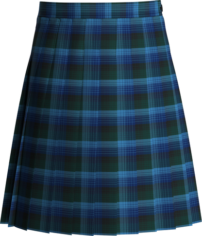 Stitched-Down Knife Pleat Skirt