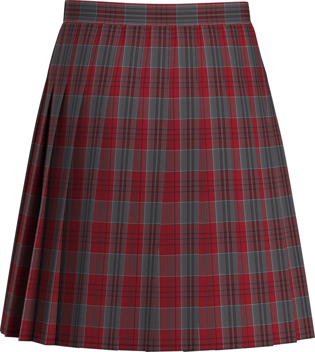 Stitched-Down Knife Pleat Skirt