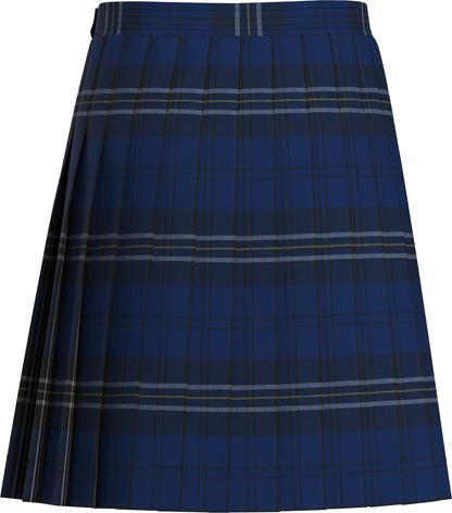 Stitched-Down Knife Pleat Skirt