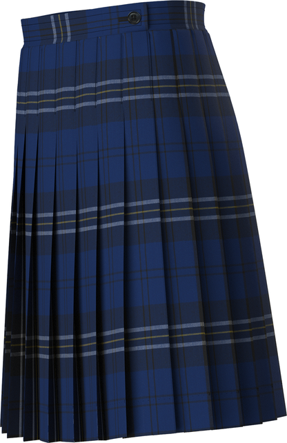 Stitched-Down Knife Pleat Skirt