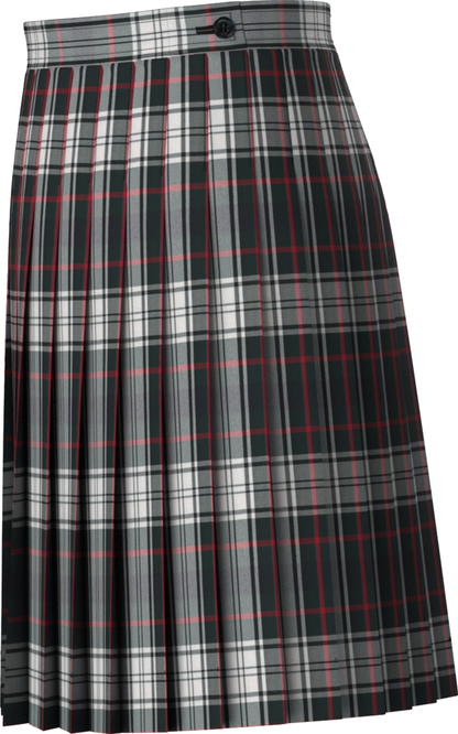 Stitched-Down Knife Pleat Skirt