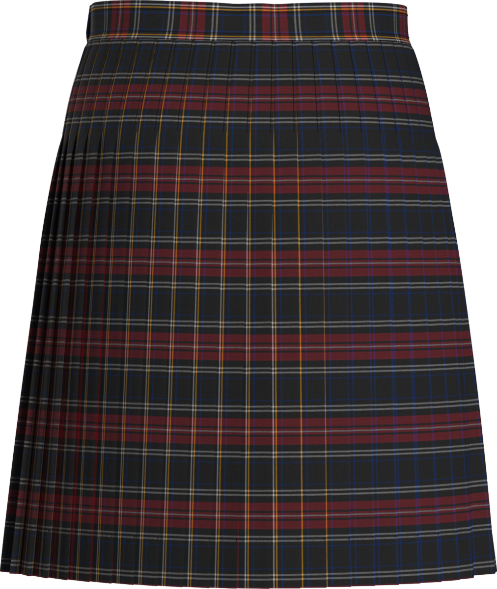 Stitched-Down Knife Pleat Skirt