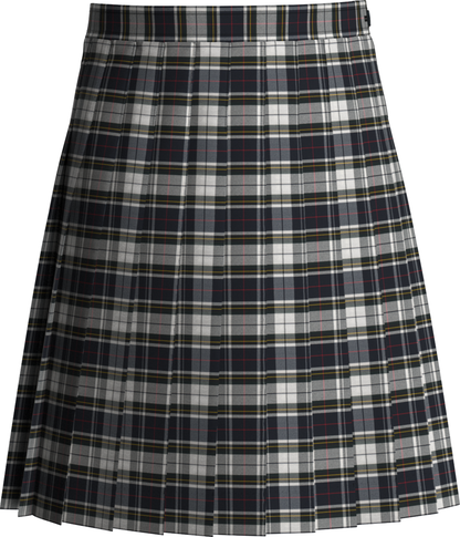 Stitched-Down Knife Pleat Skirt