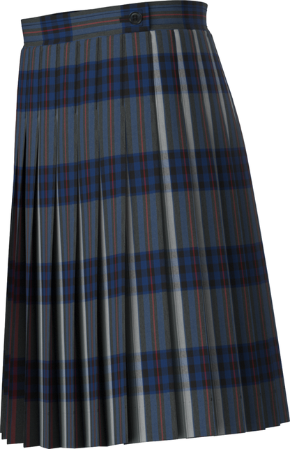 Stitched-Down Knife Pleat Skirt