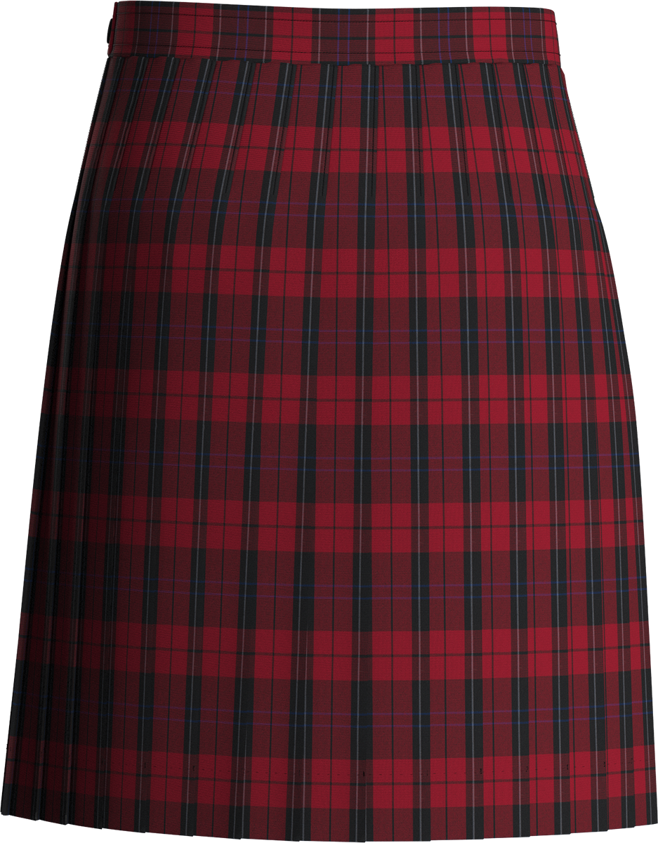 Stitched-Down Knife Pleat Skirt