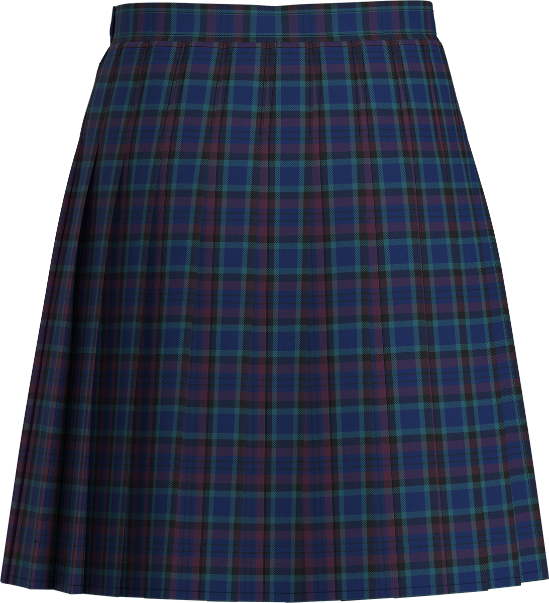 Stitched-Down Knife Pleat Skirt