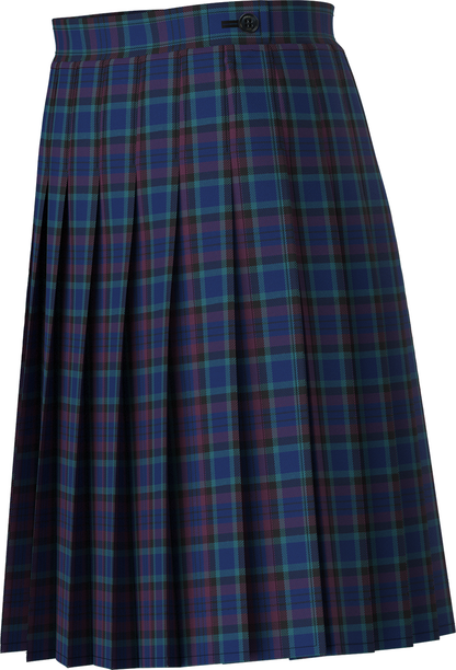 Stitched-Down Knife Pleat Skirt