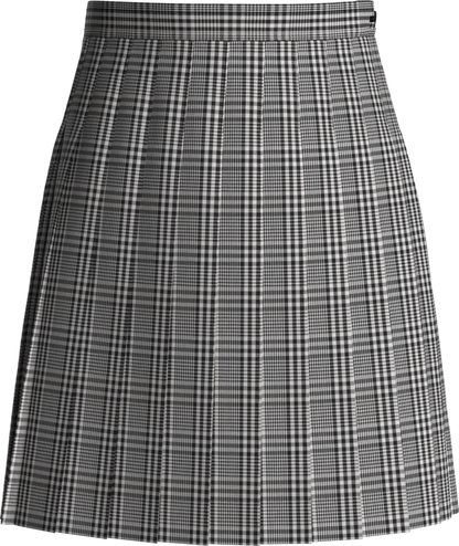 Stitched-Down Knife Pleat Skirt