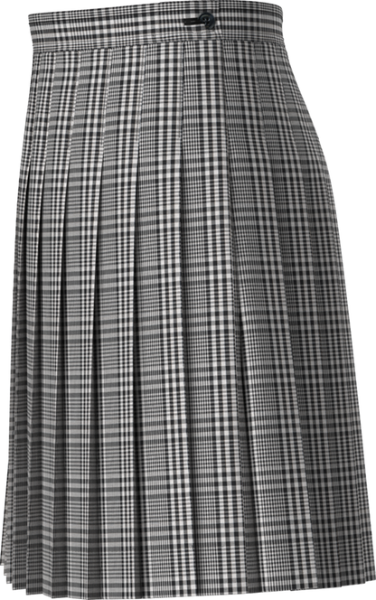 Stitched-Down Knife Pleat Skirt