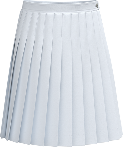 Stitched-Down Knife Pleat Skirt