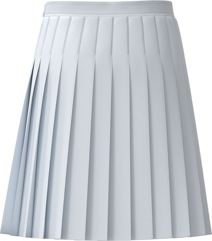 Stitched-Down Knife Pleat Skirt