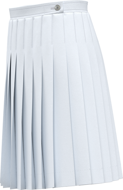 Stitched-Down Knife Pleat Skirt