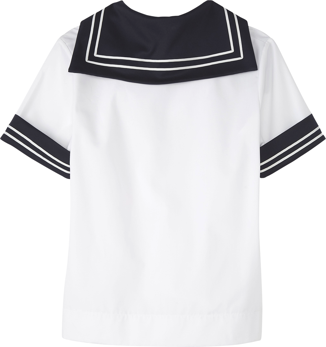 Short Sleeve Pullover Middy Blouse