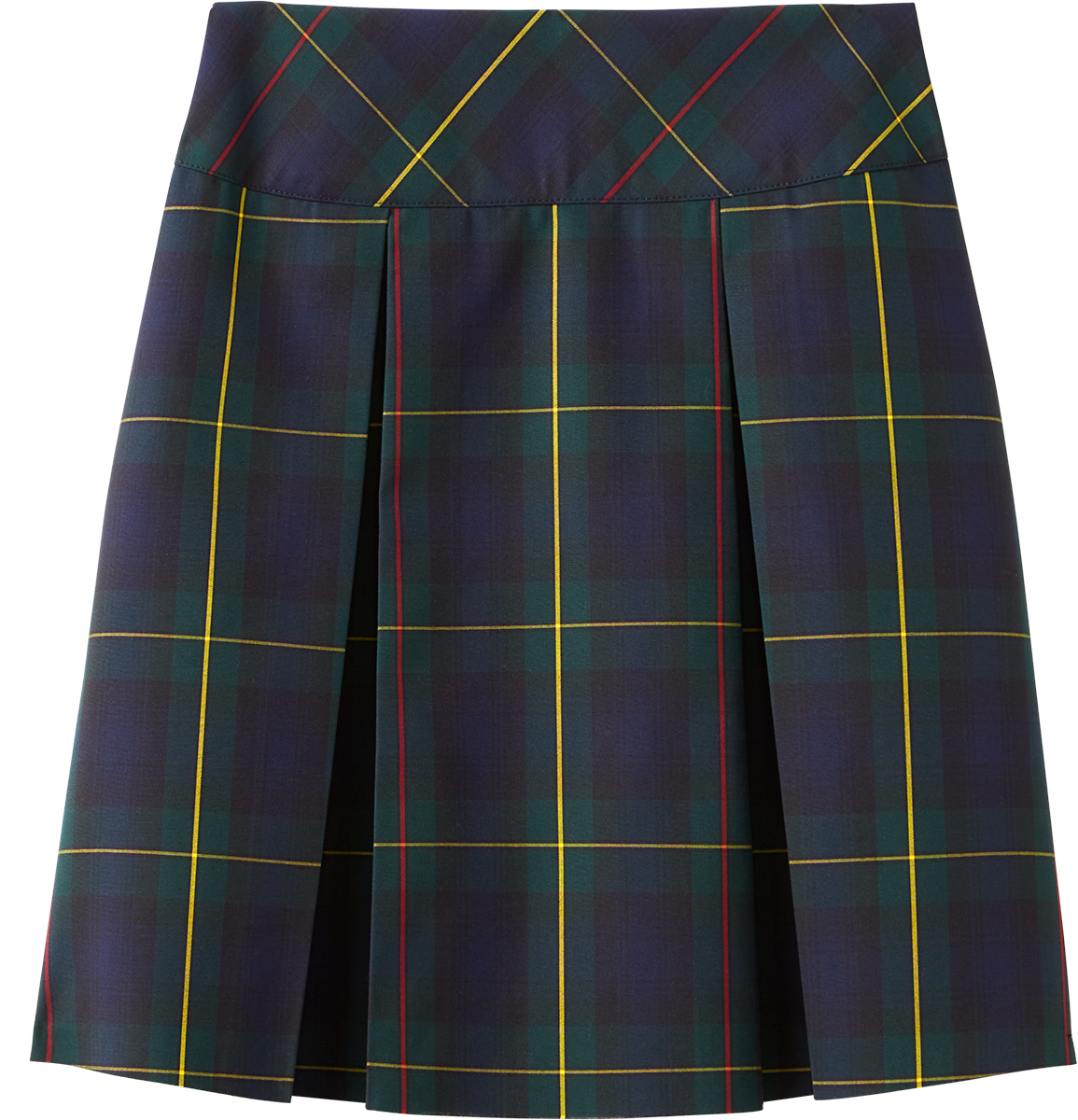 Drop Yoke Kick Pleat Skort