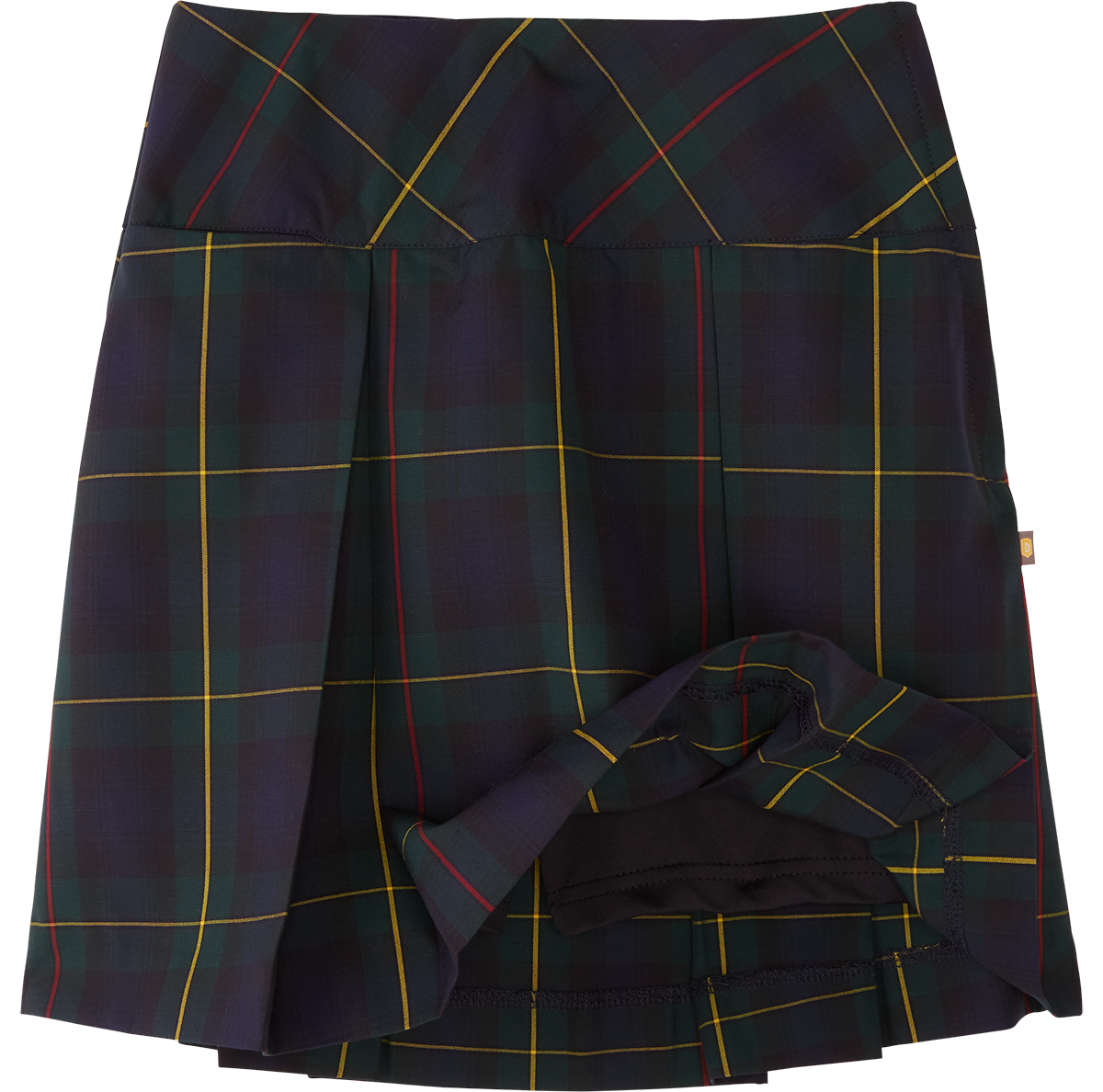 Drop Yoke Kick Pleat Skort