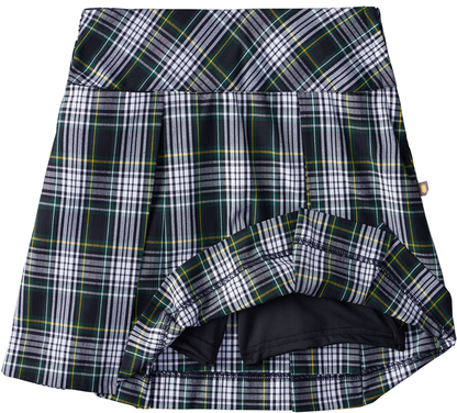 Drop Yoke Kick Pleat Skort