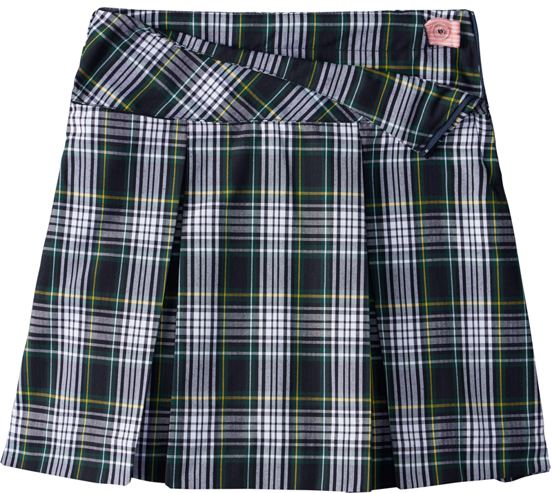 Drop Yoke Kick Pleat Skort