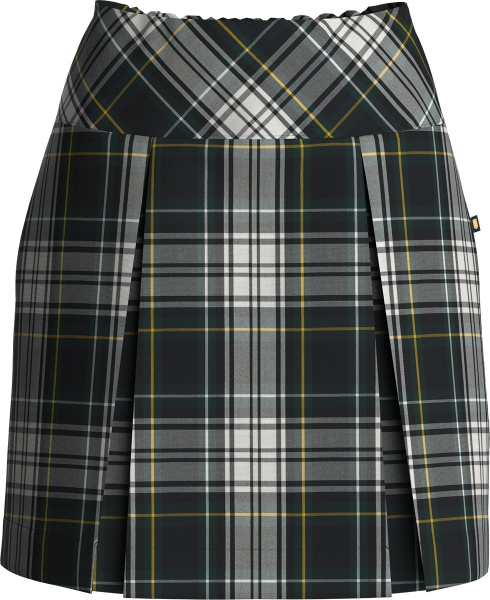 Drop Yoke Kick Pleat Skort