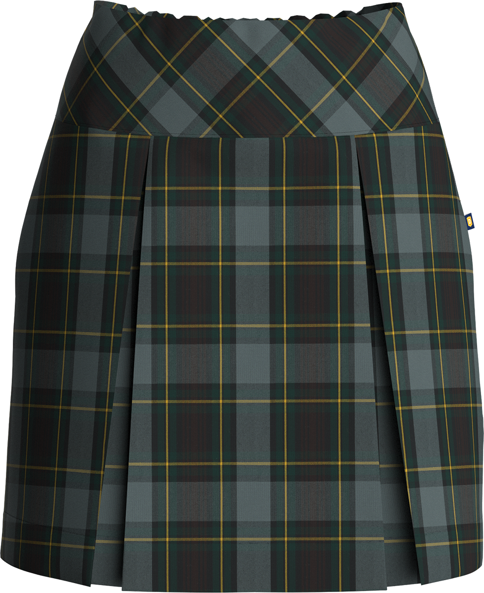 Drop Yoke Kick Pleat Skort