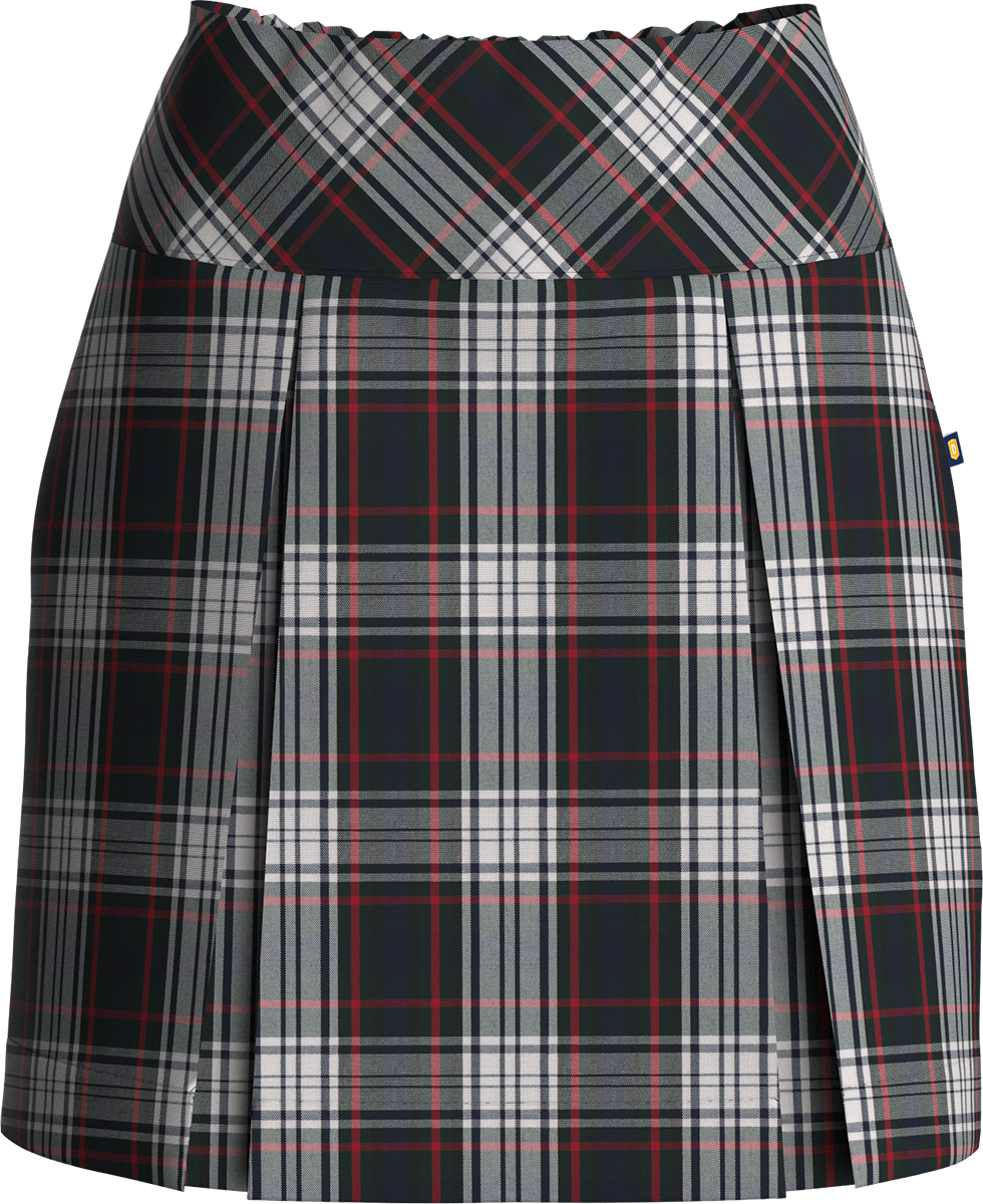 Drop Yoke Kick Pleat Skort