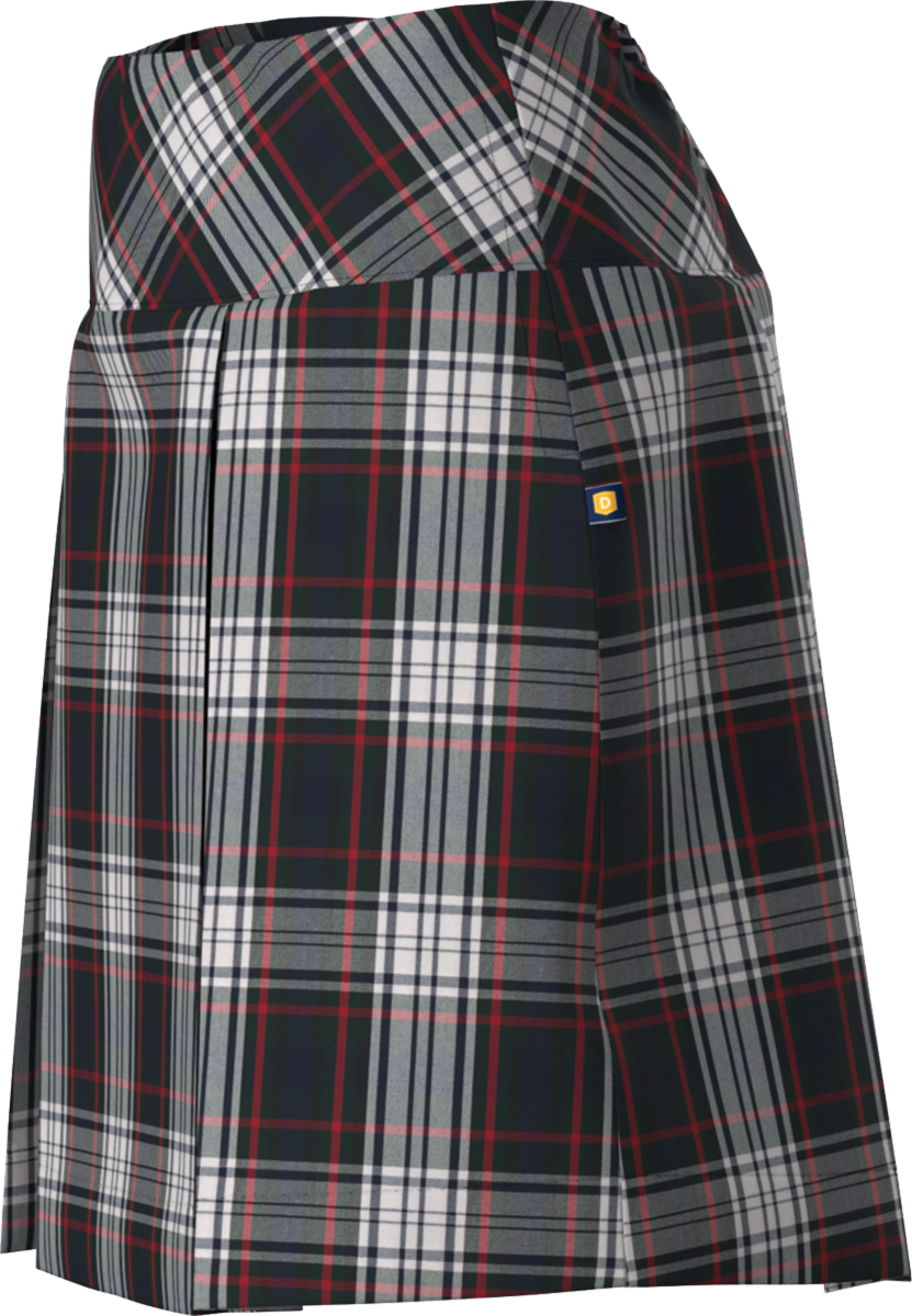 Drop Yoke Kick Pleat Skort