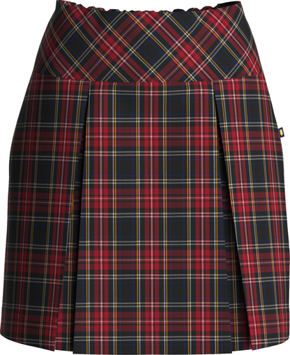 Drop Yoke Kick Pleat Skort