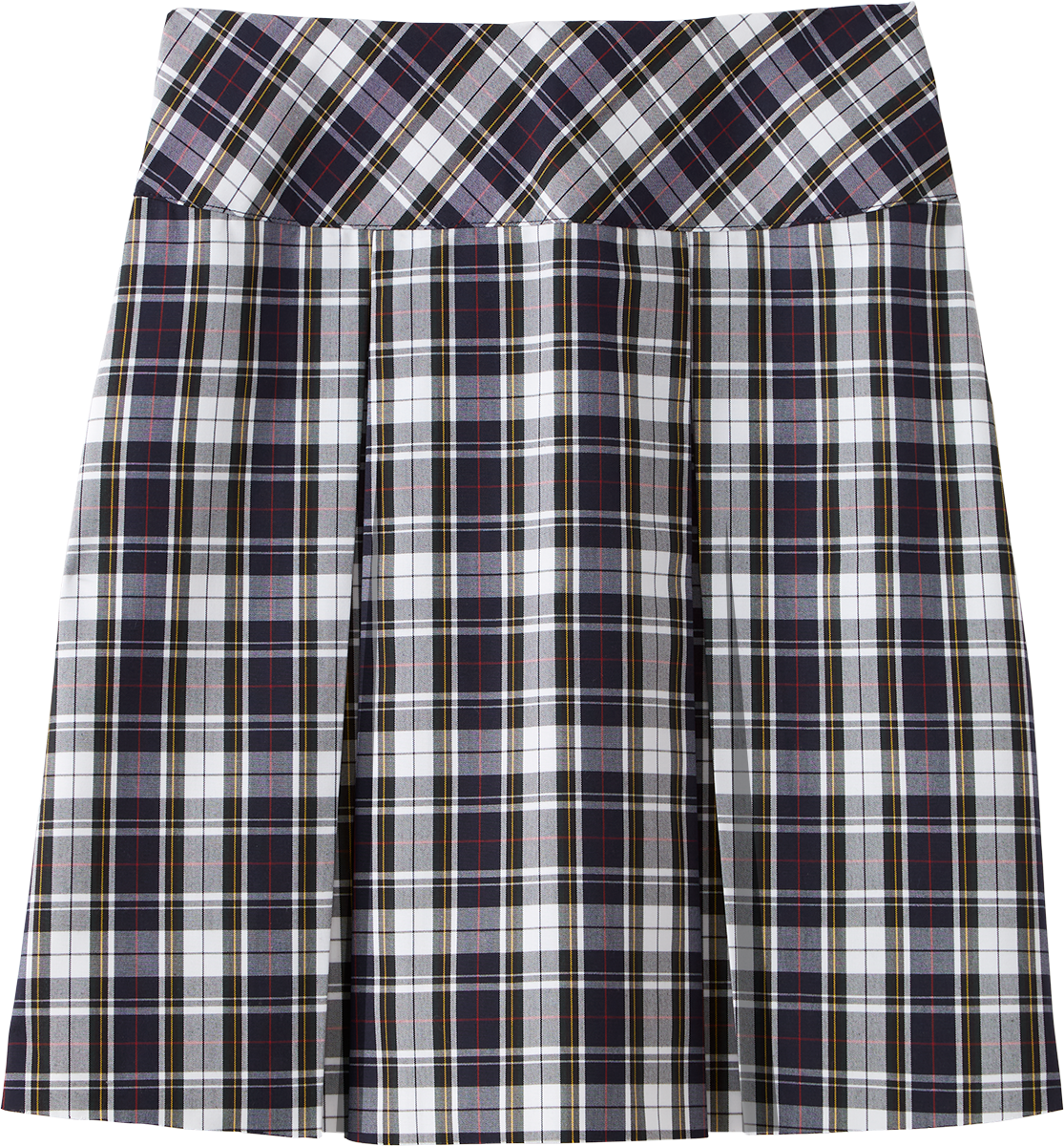 Drop Yoke Kick Pleat Skort