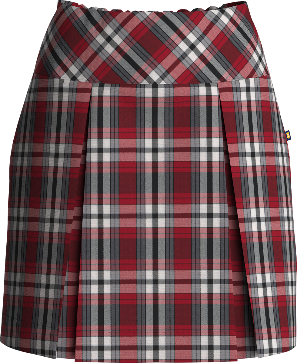 Drop Yoke Kick Pleat Skort