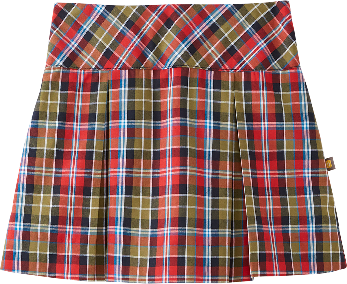 Drop Yoke Kick Pleat Skort