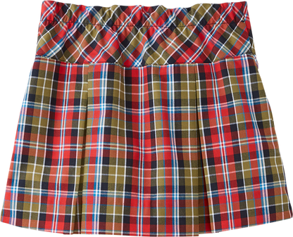 Drop Yoke Kick Pleat Skort