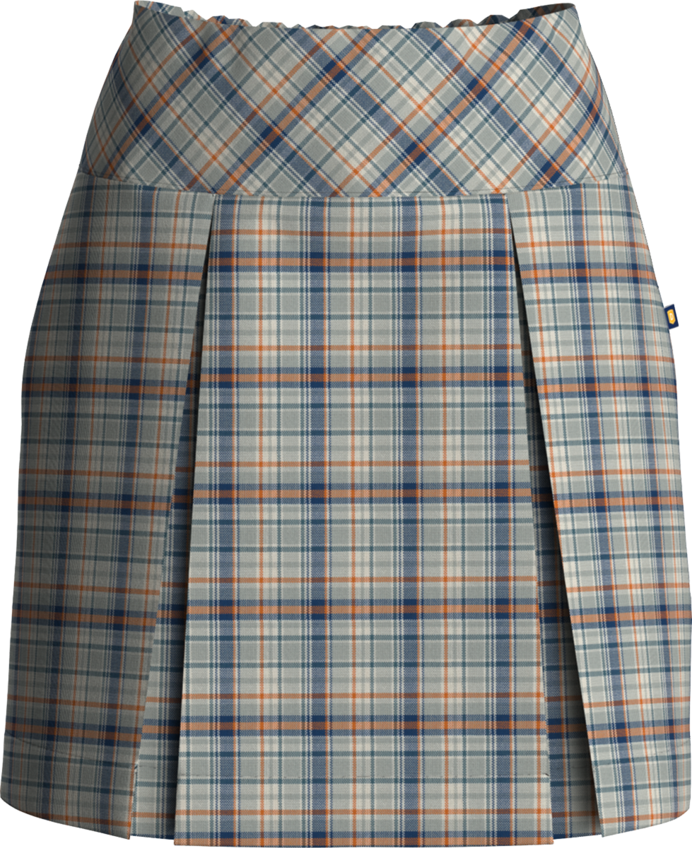 Drop Yoke Kick Pleat Skort