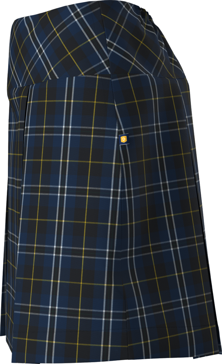 Drop Yoke Kick Pleat Skort