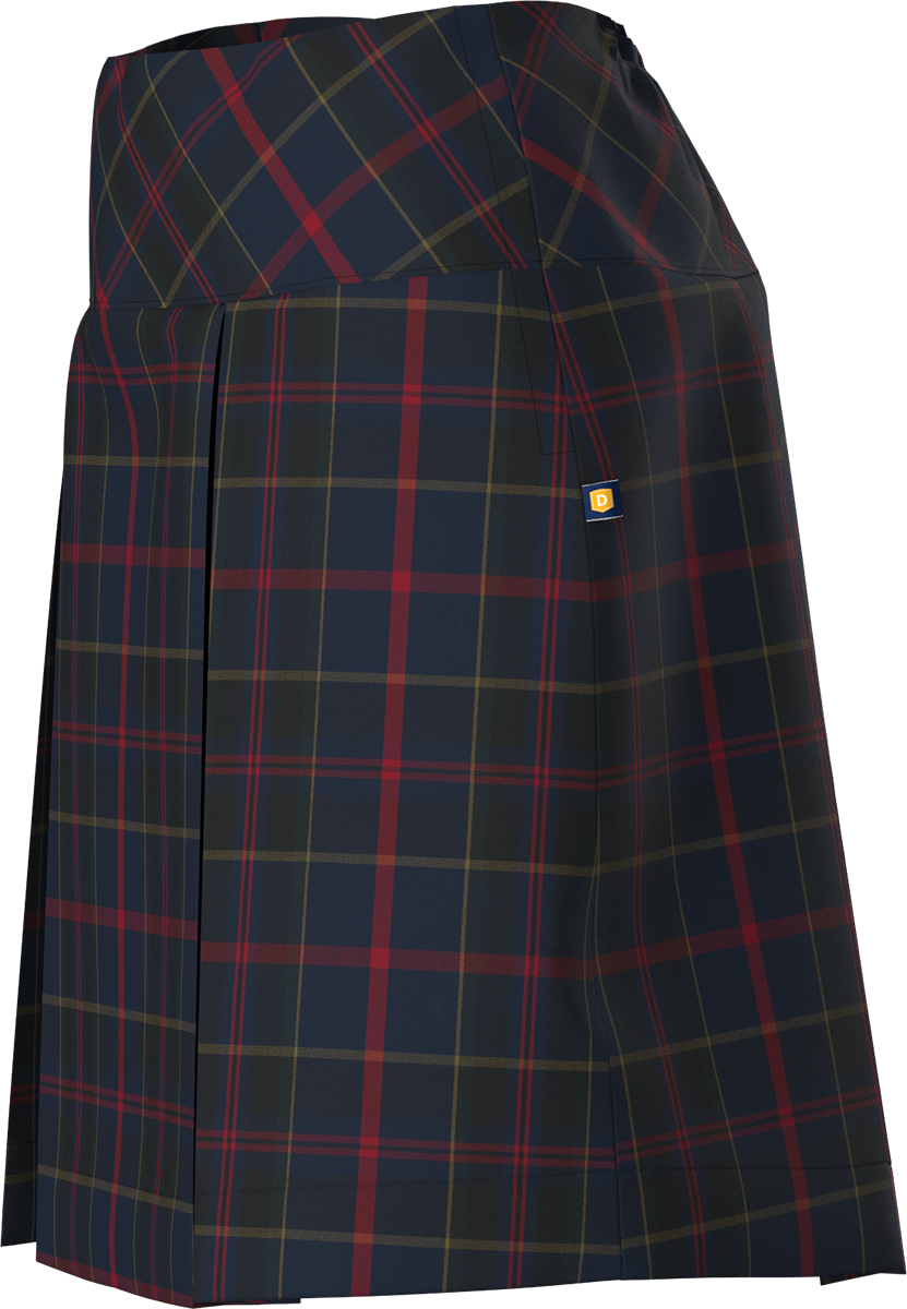 Drop Yoke Kick Pleat Skort