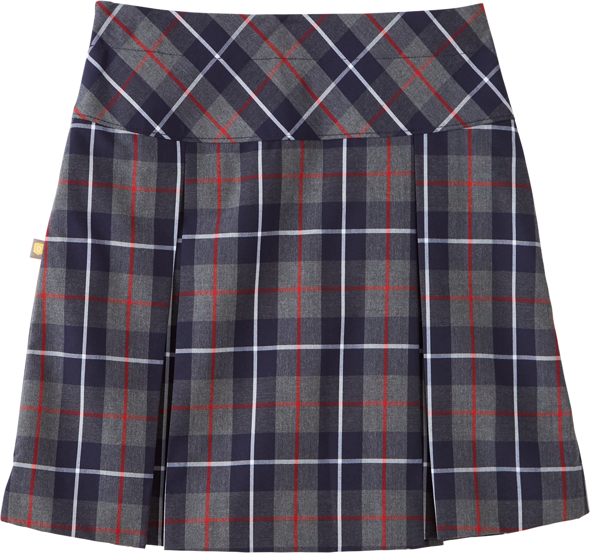 Drop Yoke Kick Pleat Skort