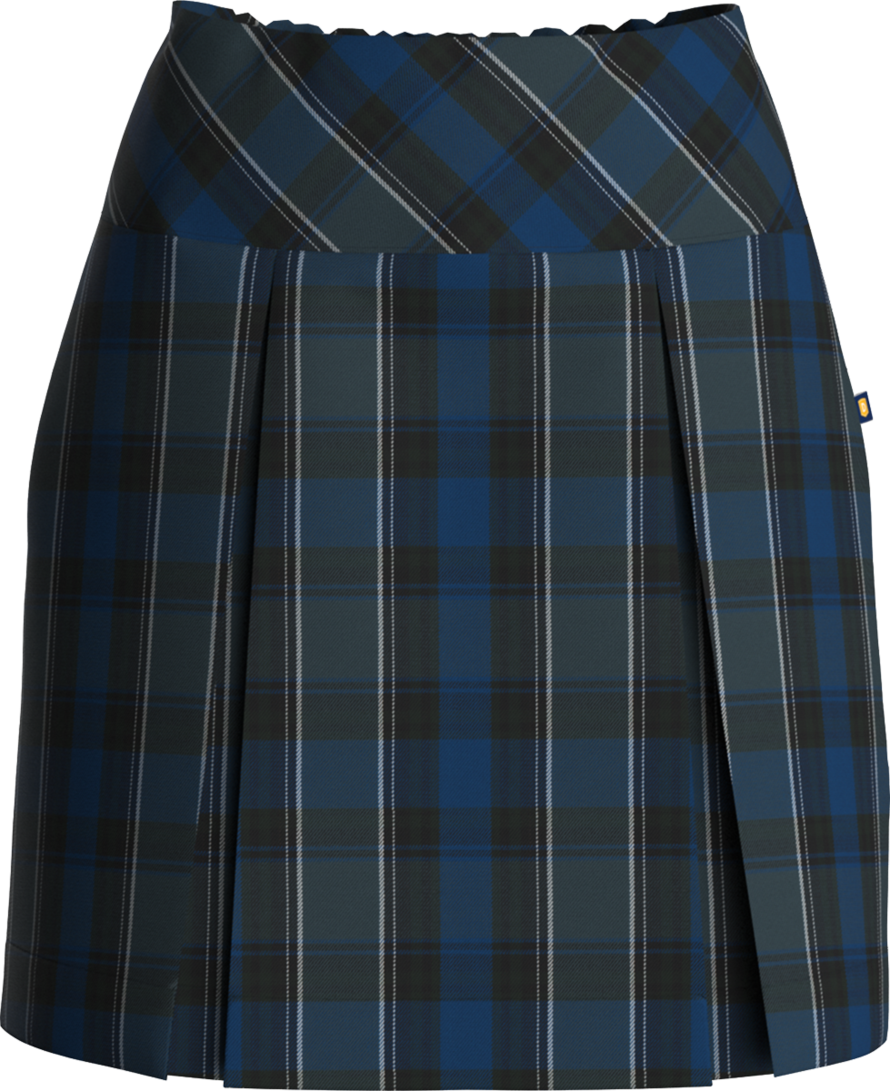 Drop Yoke Kick Pleat Skort