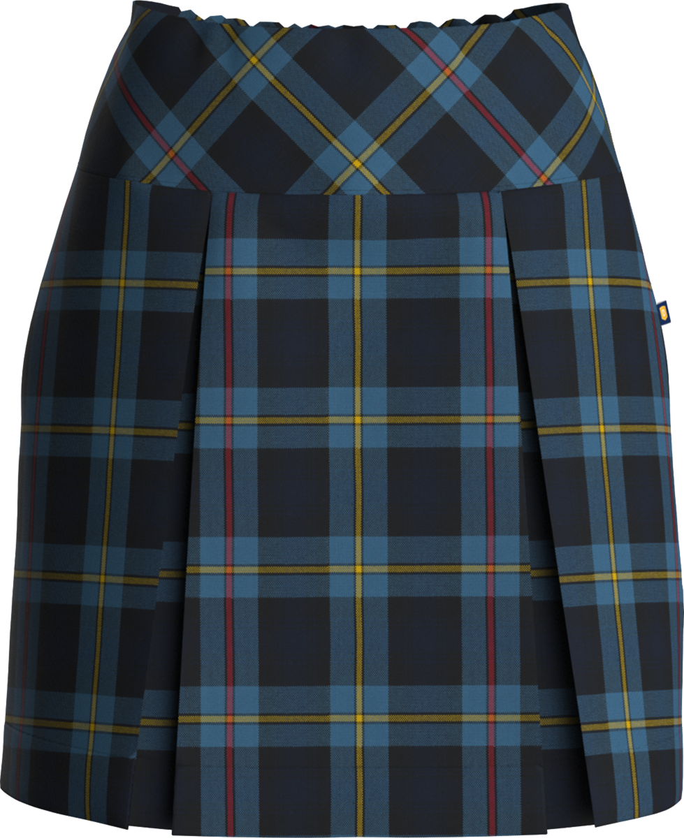 Drop Yoke Kick Pleat Skort