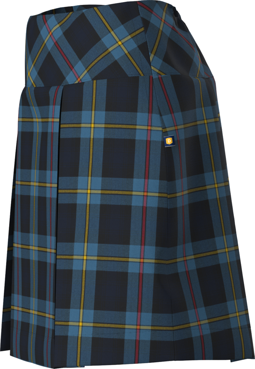 Drop Yoke Kick Pleat Skort