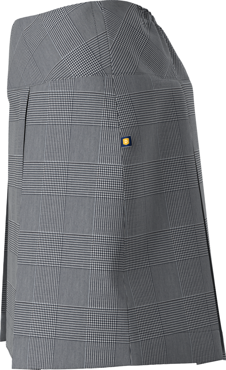 Drop Yoke Kick Pleat Skort