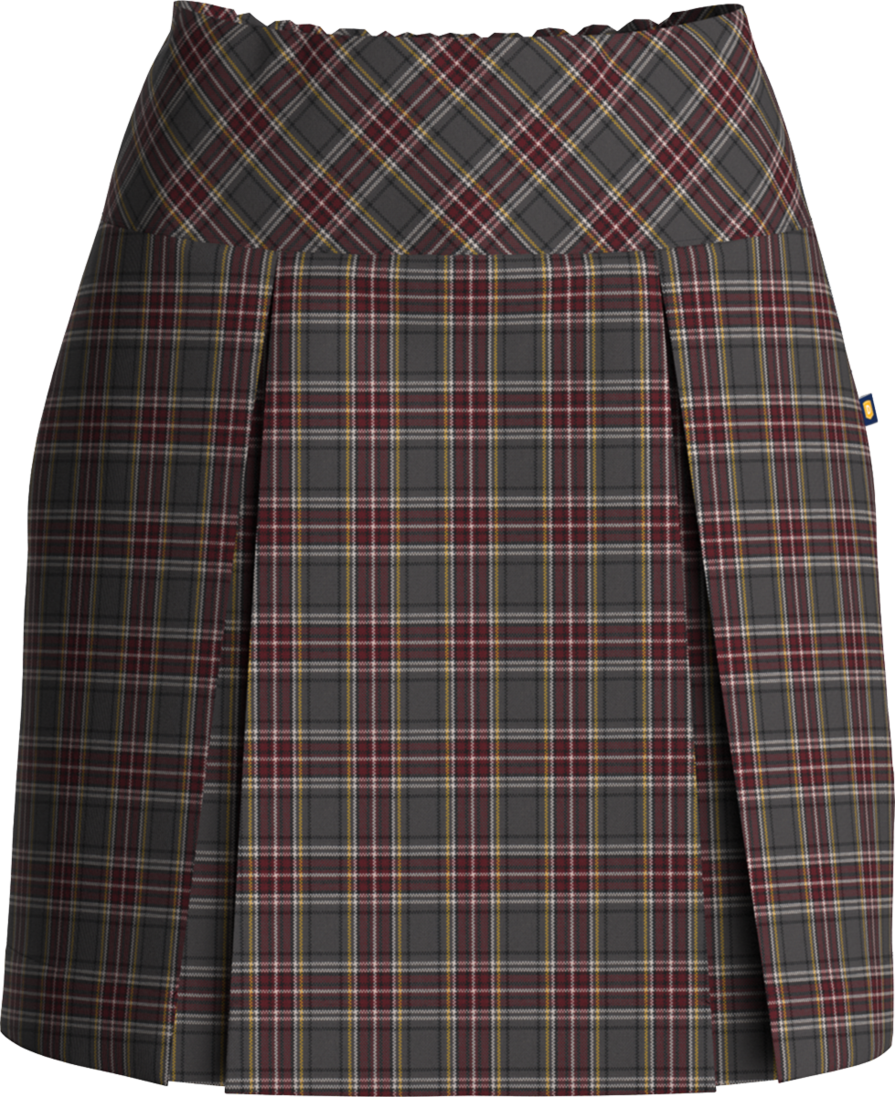 Drop Yoke Kick Pleat Skort