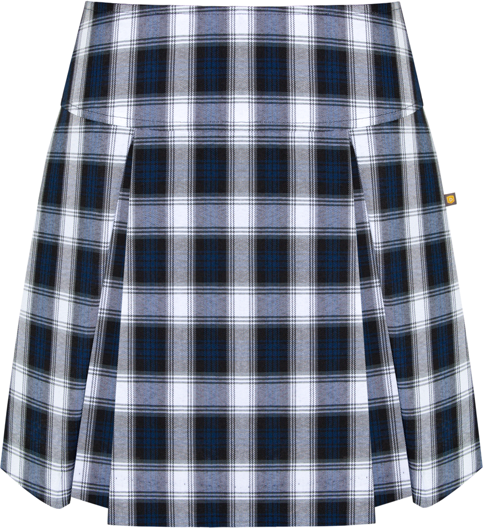 Drop Yoke Kick Pleat Skort