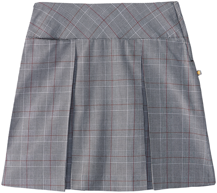 Drop Yoke Kick Pleat Skort