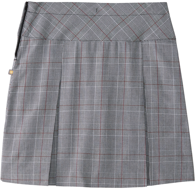 Drop Yoke Kick Pleat Skort