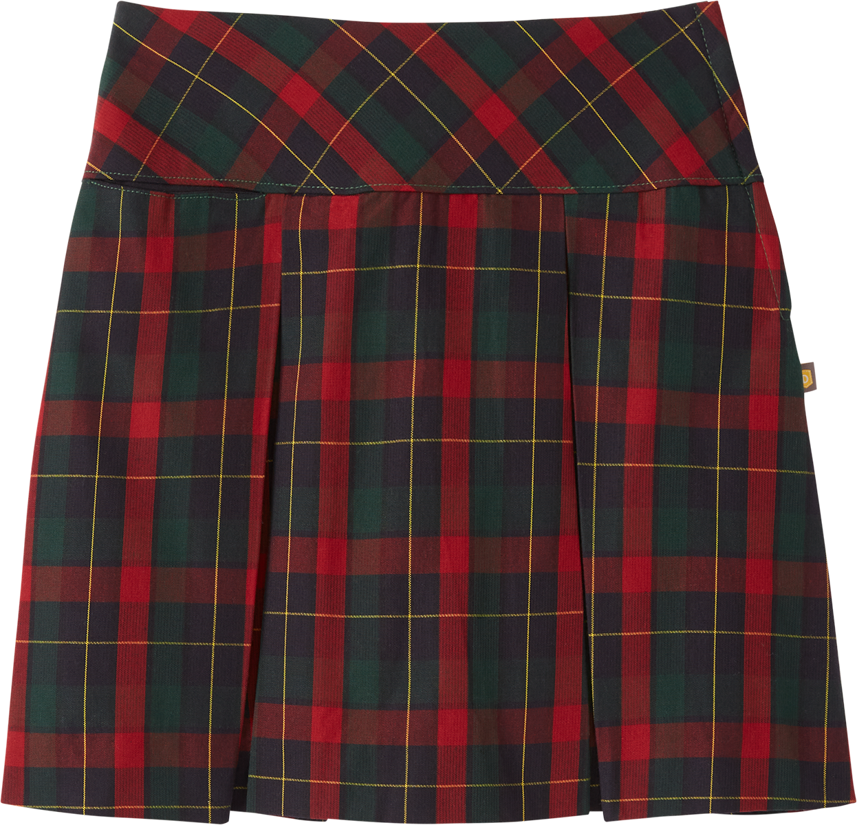 Drop Yoke Kick Pleat Skort