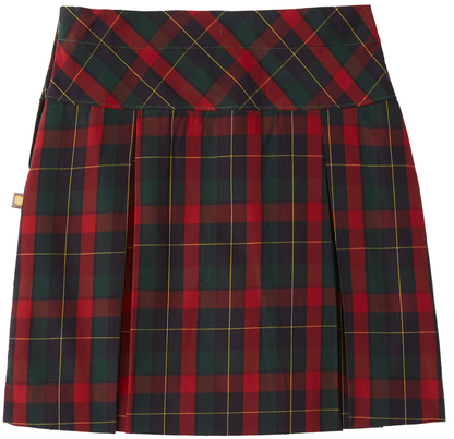 Drop Yoke Kick Pleat Skort