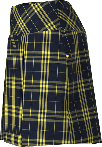 Drop Yoke Kick Pleat Skort