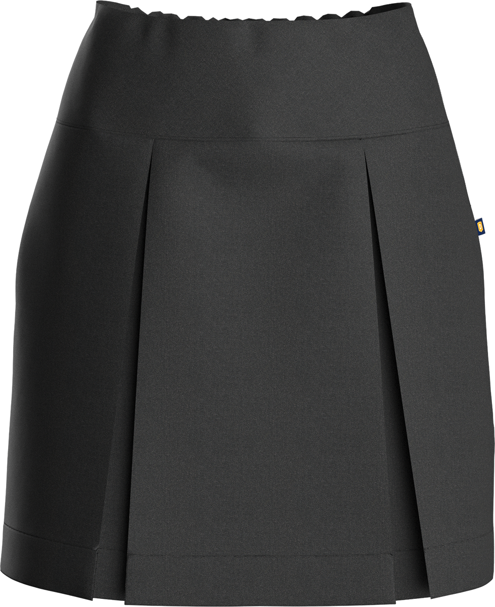 Drop Yoke Kick Pleat Skort