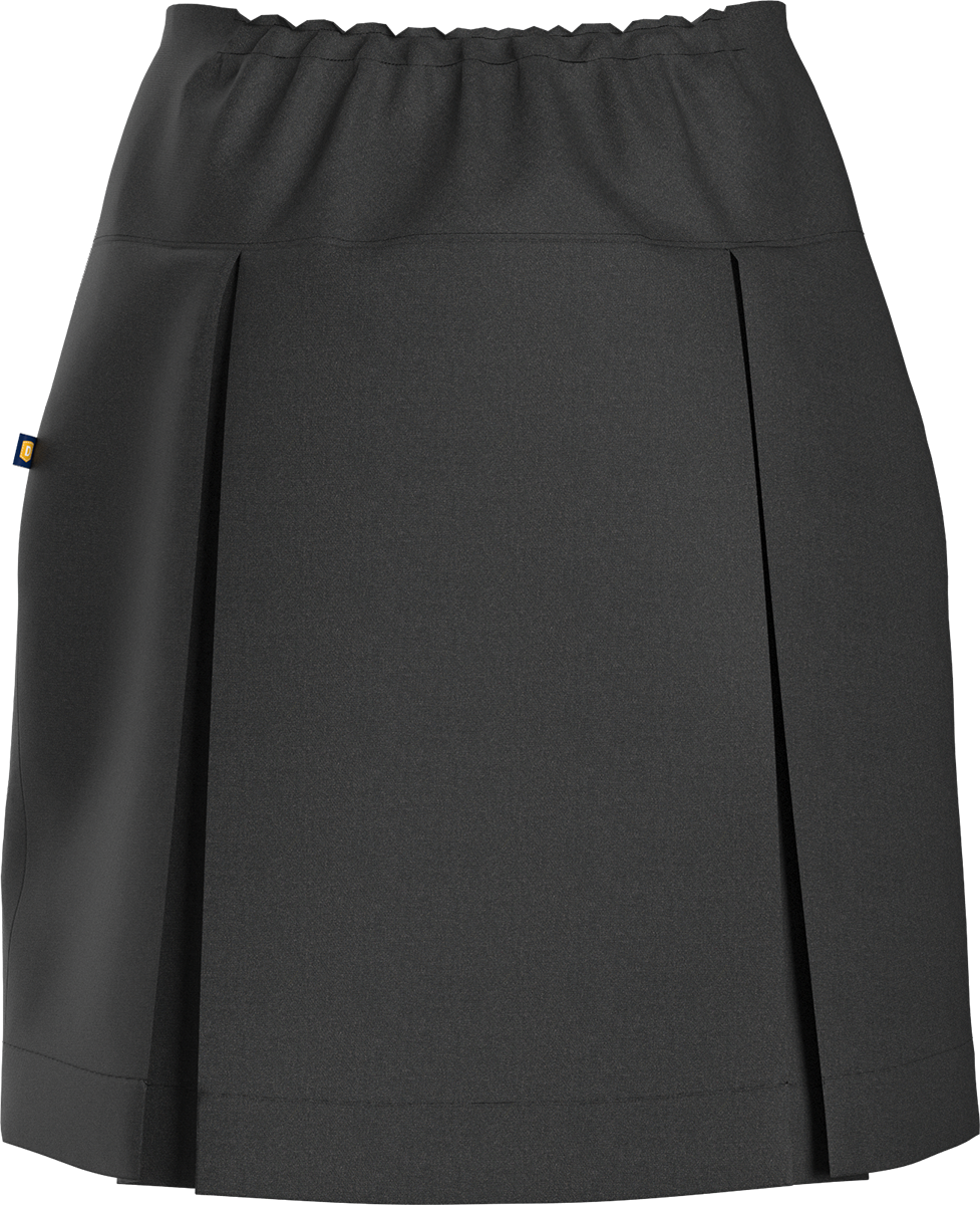 Drop Yoke Kick Pleat Skort