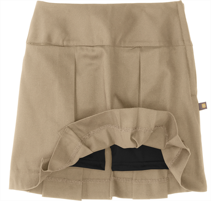 Drop Yoke Kick Pleat Skort