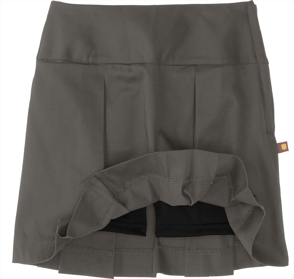 Drop Yoke Kick Pleat Skort